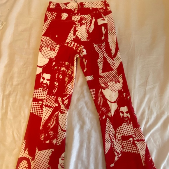 Andy Printed Flare Jeans - Picture 3 of 5